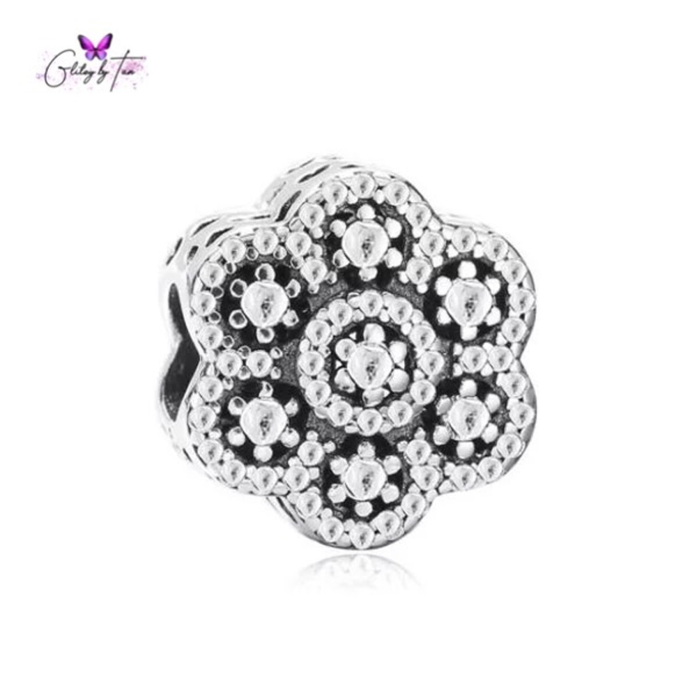 Silver Snowflake Charm
